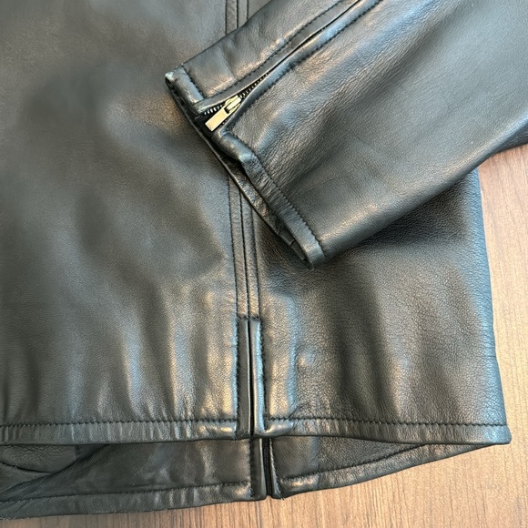 BRANDINI LEATHER MENS RACER JACKET - Picture 9 of 13